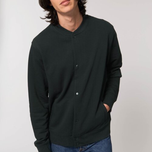 Sweatjacke Modell: Boston mit Knopfleiste