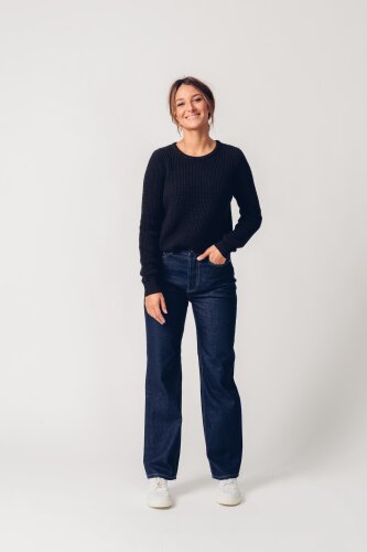 High Waist Straight Leg Jeans Modell: Maya