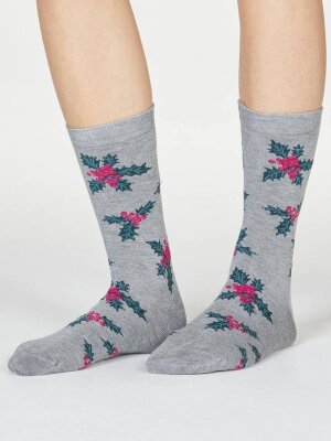Sockenbox Modell: Abisska Winter Flowers, 4er-Pack