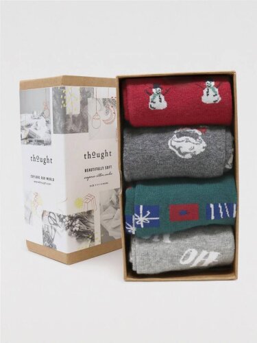 Sockenbox Modell: Talton Christmas GOTS, 4er-Pack