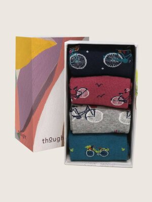Sockenbox Modell: Bicycle GOTS, 4er-Pack