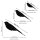 Holzdekoration Modell: Swallow 10 cm