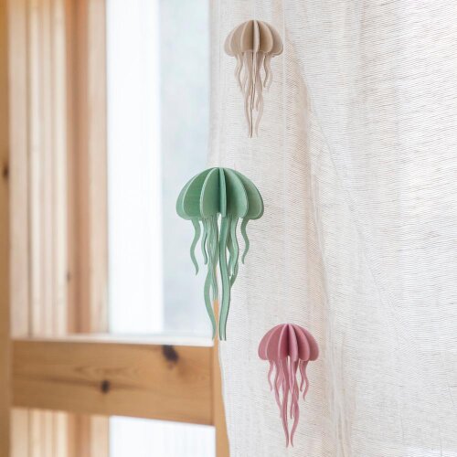 Holzdekoration Modell: Jellyfish 8cm