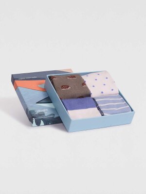 Sockenbox Modell: Ray Bamboo Hedgehog, 4er-Pack