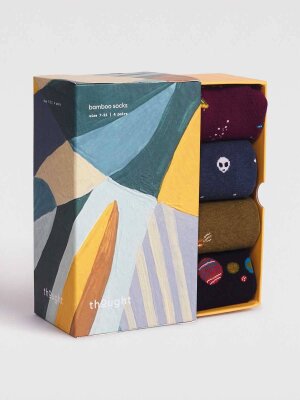 Sockenbox Modell: Neil Bamboo Space; 4er-Pack
