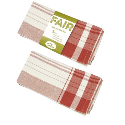 Geschirrtücher 2er Set mit Karo