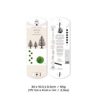 Holzdekoration Modell: Baubles 4cm (6er-Pack)