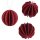 Holzdekoration Modell: Baubles 8cm (3er-Pack)