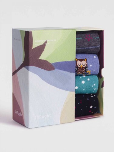 Sockenbox Modell: Amaya Bamboo Night, 4er-Pack
