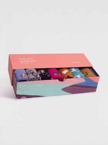 Sockenbox Modell: The Animal Bamboo, 7er-Pack