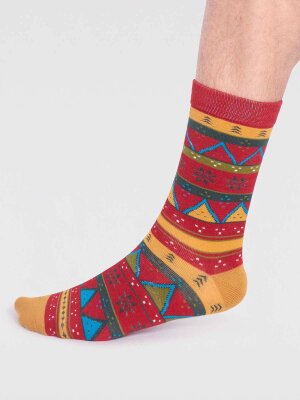 Socken Modell: Casper Bamboo Christmas Fairisle