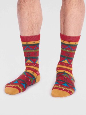 Socken Modell: Casper Bamboo Christmas Fairisle