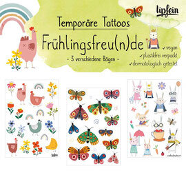 Kindertattoos Frühlingsfreu(n)de