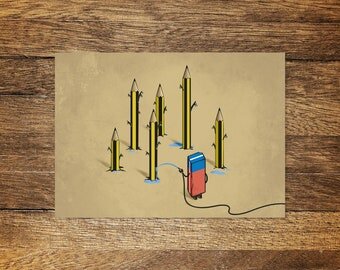 Postkarte Modell: "Pencil Culture"
