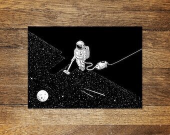 Postkarte Modell: "Space Cleaner"