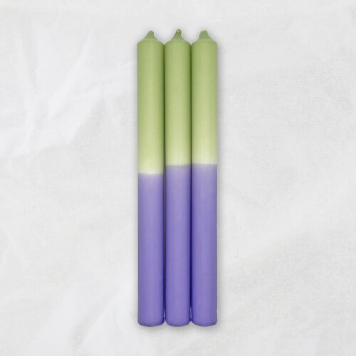 Stabkerzen Pistachio x Sweet Lavender, 25cm, 3er Set