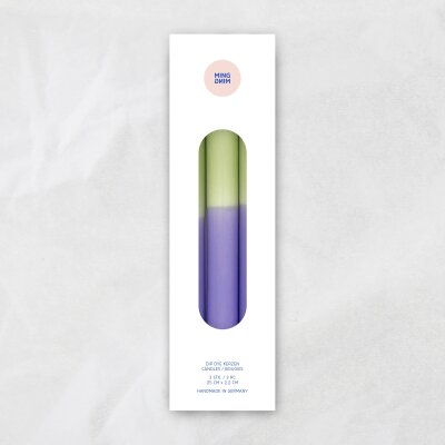 Stabkerzen Pistachio x Sweet Lavender, 25cm, 3er Set