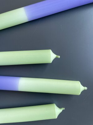 Stabkerzen Pistachio x Sweet Lavender, 25cm, 3er Set
