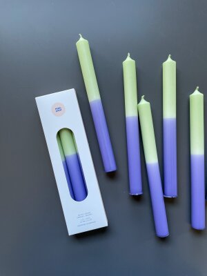 Stabkerzen Pistachio x Sweet Lavender, 25cm, 3er Set
