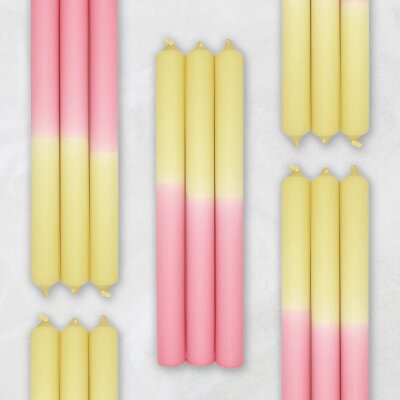 Stabkerzen Hello Sunshine, 25cm, 3er Set