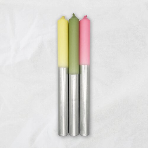 Stabkerzen Sweet Sorbet Mix, 25cm, 3er Set