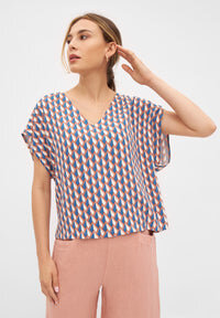 Blusenshirt Modell: Ruby, gemustert