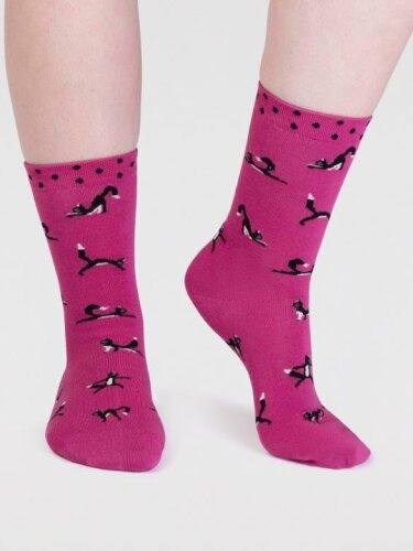Socken Modell: Chai Bamboo Yoga Cats