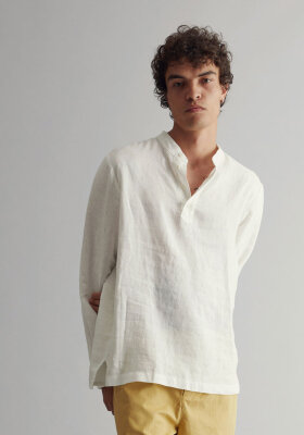 Leinen Henley-Hemd Modell: Julian